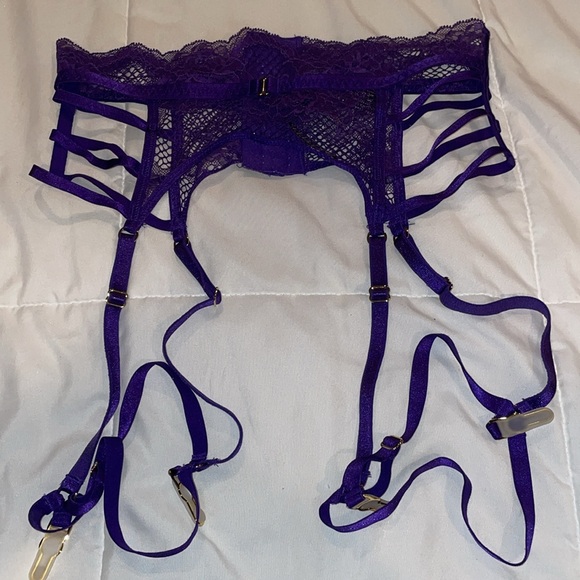 NWT XS/SM Victoria’s Secret lace garter with thigh attachments lingerie sexy fun - Picture 1 of 8